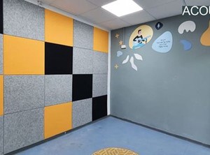 קירות אקוסטיים חדר מוזיקה בבית ספר בפ''ת