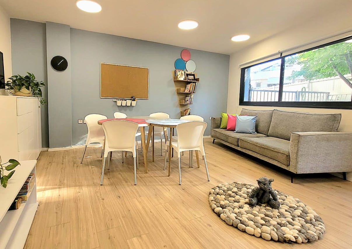 עיצוב ושיפוץ מועדונית לילדים במעון נגד אלימות