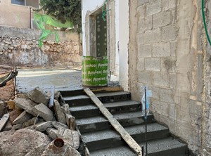 יציקות בטון לחצר (הכנה לריצוף) 