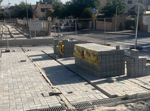 פרויקט ריצוף אבנים משתלבות ברקל ירושלים