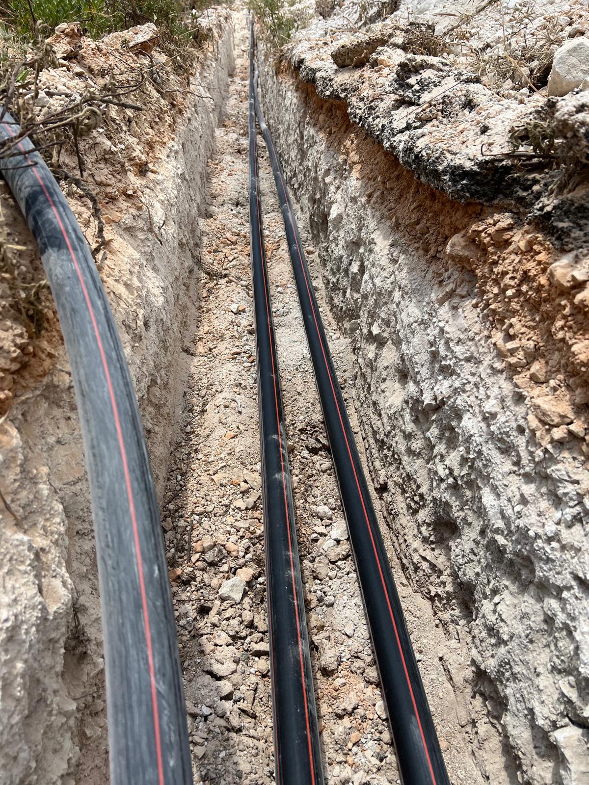 עבודות חפירה בציר מורכב והנחת צנרת חשמל ותקשורת, אתר צפון