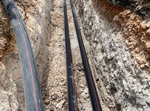עבודות חפירה בציר מורכב והנחת צנרת חשמל ותקשורת, אתר צפון