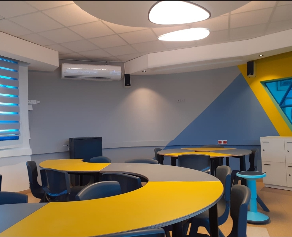 צביעה לפי צורות בגוונים שונים , תכנון אדריכלית.